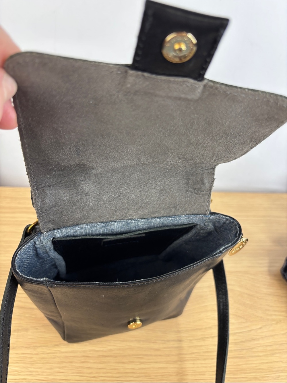 Clare V. Pocket Bag in Black Quality Leather - Picture 6 of 10